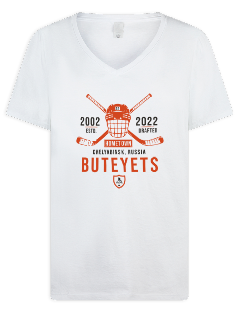 Classic Heritage Vyacheslav Buteyets Premium Ladies V-Neck T-Shirt | Swagsta
