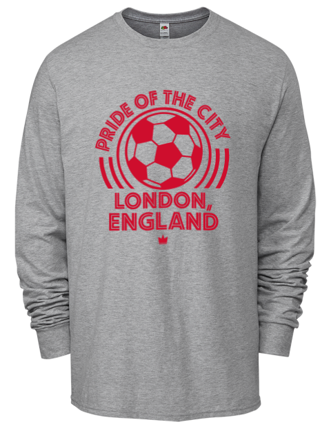London England Soccer Men's Long-Sleeve T-Shirt | Swagsta