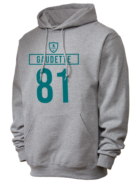 Away Jersey Adam Gaudette Unisex Hooded Sweatshirt | Swagsta