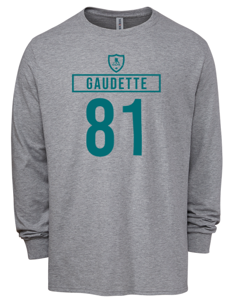 Away Jersey Adam Gaudette Men's Premium Blend Long Sleeve-T-Shirt | Swagsta