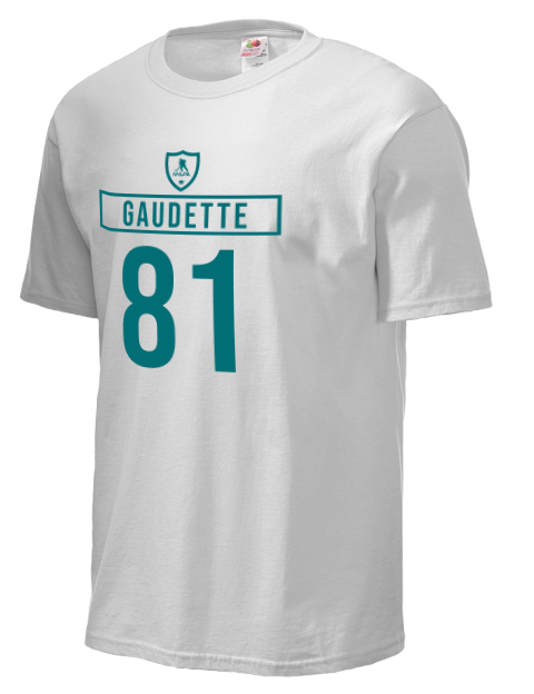 Away Jersey Adam Gaudette Unisex T-Shirt | Swagsta