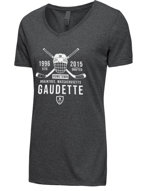 Heritage Adam Gaudette Premium Ladies V-Neck T-Shirt | Swagsta