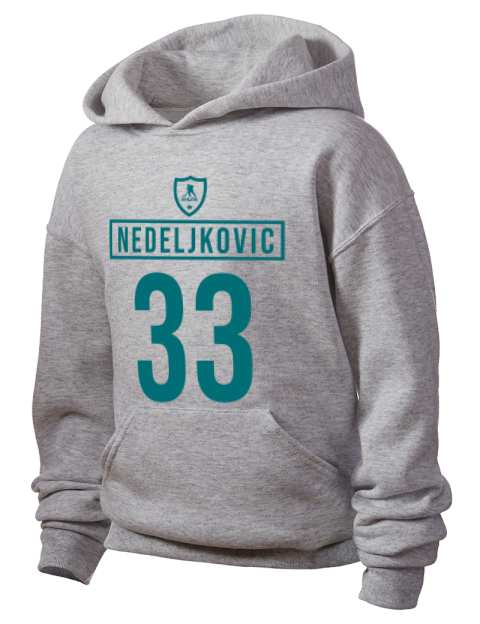 Away Jersey Alex Nedeljkovic Youth Hooded Sweatshirt | Swagsta