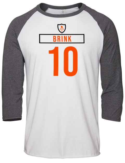 Home Jersey Bobby Brink Unisex Premium Three-Quarter Raglan T-Shirt | Swagsta