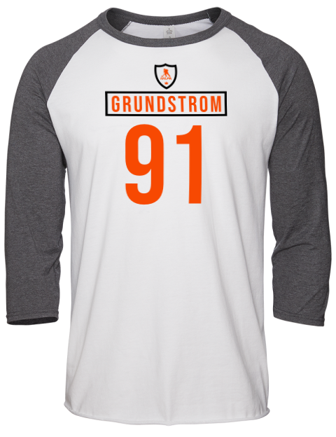 Home Jersey Carl Grundstrom Unisex Premium Three-Quarter Raglan T-Shirt | Swagsta
