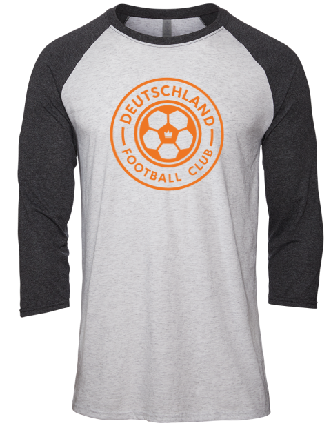 Deutschland Football Club Soccer Unisex Premium Three-Quarter Raglan T-Shirt | Swagsta