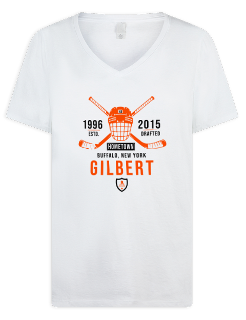 Classic Heritage Dennis Gilbert Premium Ladies V-Neck T-Shirt | Swagsta