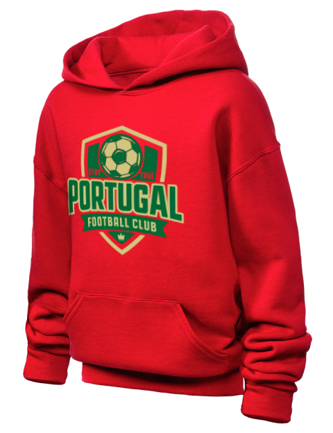 Portugal Football Club Soccer Youth Hooded Sweatshirt | Swagsta
