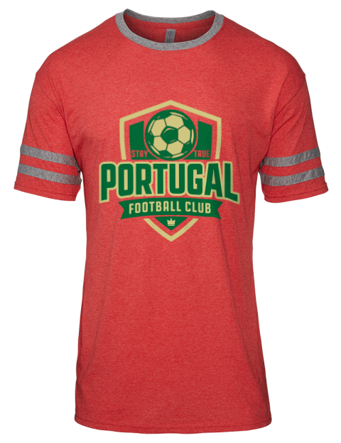 Portugal Football Club Soccer Men's Tri-Blend T-Shirt | Swagsta