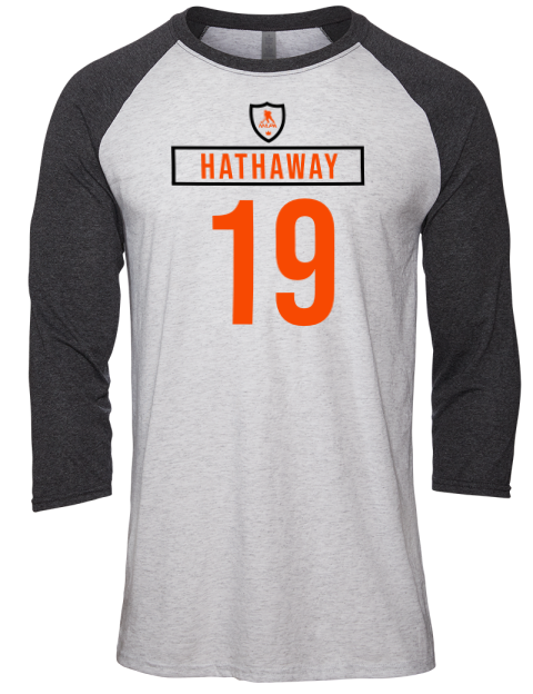 Home Jersey Garnet Hathaway Unisex Premium Three-Quarter Raglan T-Shirt | Swagsta