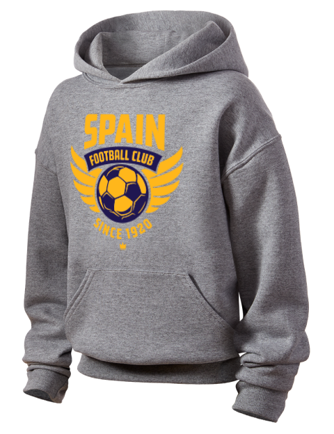 Spain Football Club Soccer Youth Hooded Sweatshirt | Swagsta