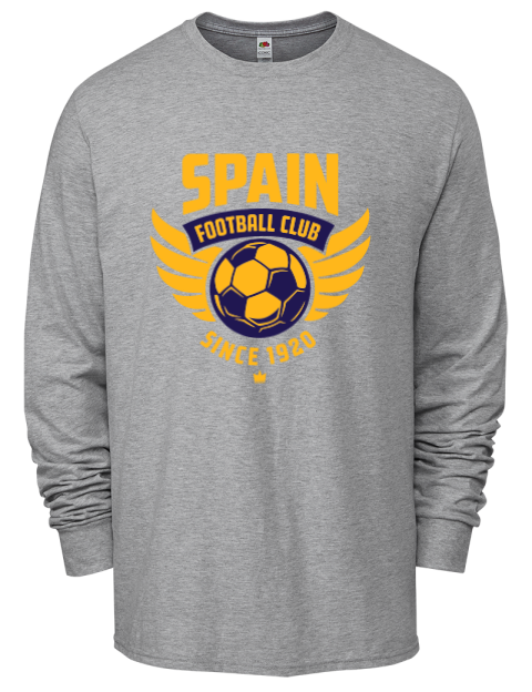 Spain Football Club Soccer Men's Long-Sleeve T-Shirt | Swagsta