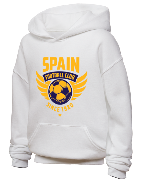 Spain Football Club Soccer Youth Hooded Sweatshirt | Swagsta