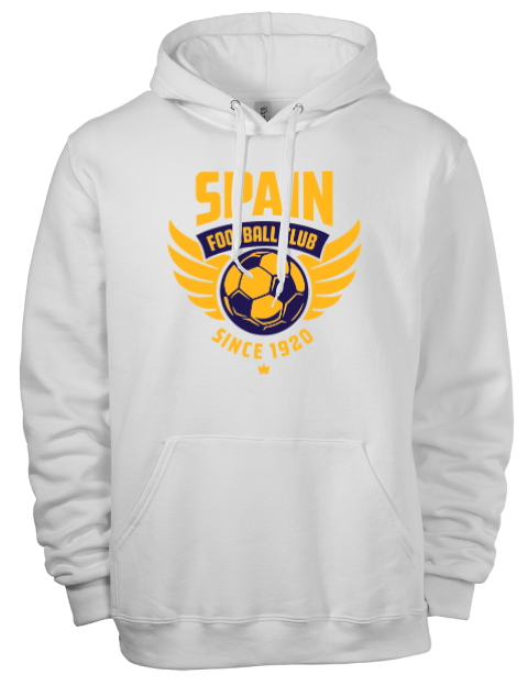 Spain Football Club Soccer Eco Premium Unisex Hooded Sweatshirt | Swagsta