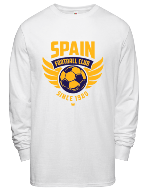 Spain Football Club Soccer Men's Long-Sleeve T-Shirt | Swagsta