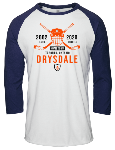 Classic Heritage Jamie Drysdale Unisex Premium Three-Quarter Raglan T-Shirt | Swagsta