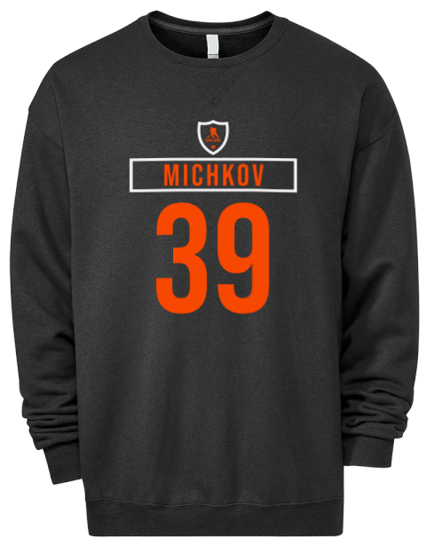 Away Jersey Matvei Michkov Premium Unisex Crewneck Sweatshirt | Swagsta