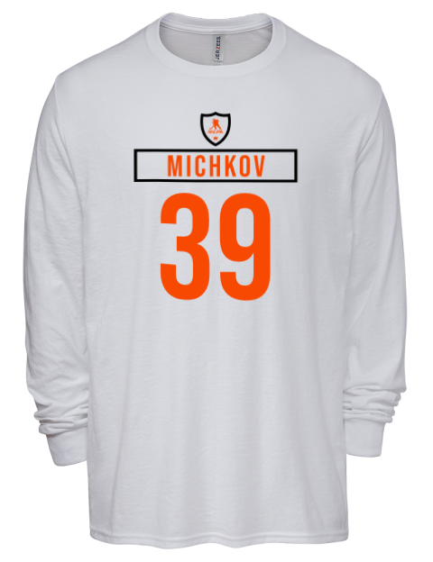 Home Jersey Matvei Michkov Men's Premium Blend Long Sleeve-T-Shirt | Swagsta