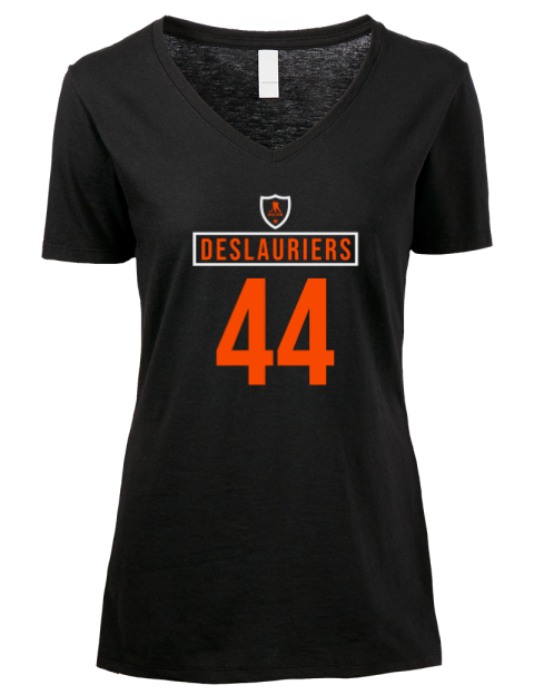 Away Jersey Nicolas Deslauriers Premium Ladies V-Neck T-Shirt | Swagsta