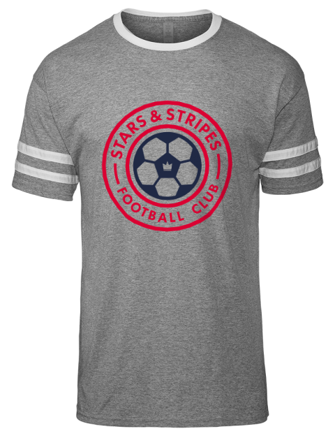 Stars & Stripes Soccer Men's Tri-Blend T-Shirt | Swagsta