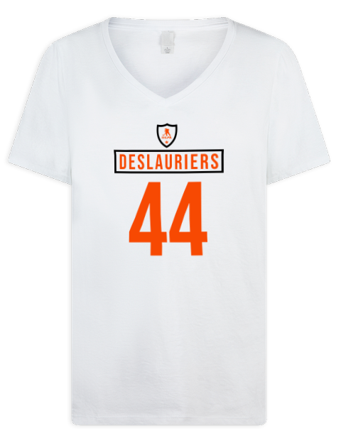 Home Jersey Nicolas Deslauriers Premium Ladies V-Neck T-Shirt | Swagsta