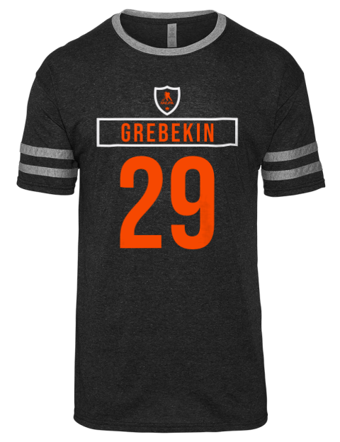 Away Jersey Nikita Grebekin Men's Tri-Blend T-Shirt | Swagsta