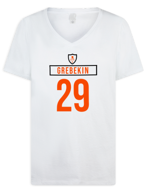 Home Jersey Nikita Grebekin Premium Ladies V-Neck T-Shirt | Swagsta