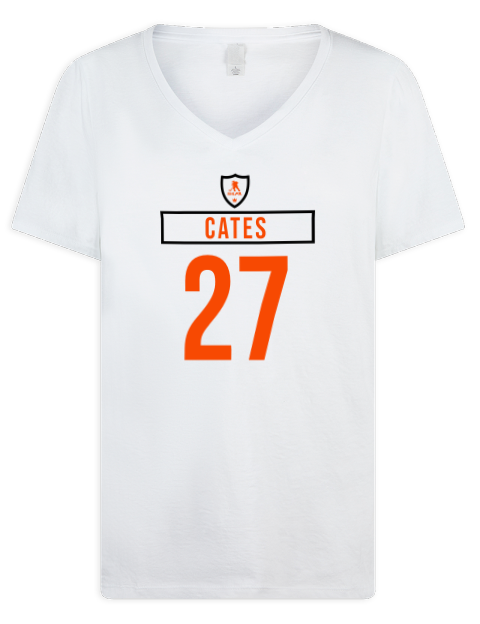 Home Jersey Noah Cates Premium Ladies V-Neck T-Shirt | Swagsta
