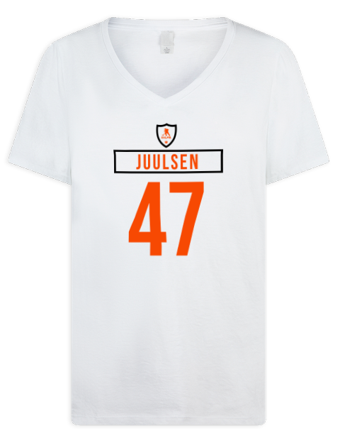 Home Jersey Noah Juulsen Premium Ladies V-Neck T-Shirt | Swagsta