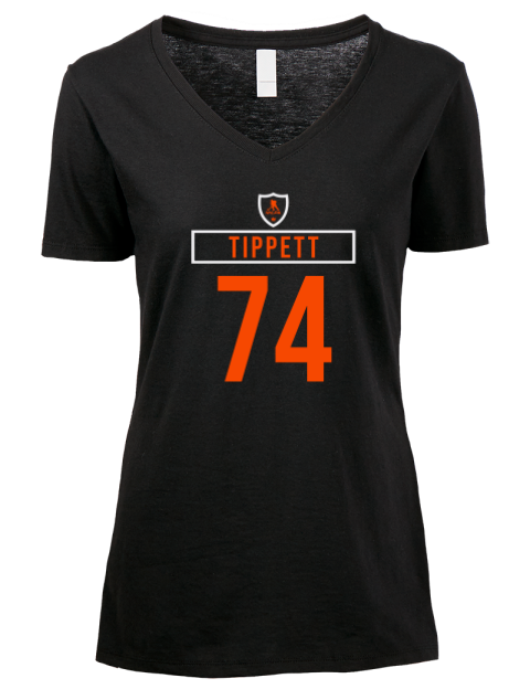 Away Jersey Owen Tippett Premium Ladies V-Neck T-Shirt | Swagsta