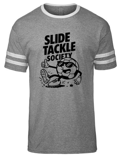 Slide Tackle Society Soccer Men's Tri-Blend T-Shirt | Swagsta