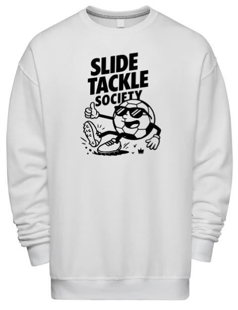 Slide Tackle Society Soccer Premium Unisex Crewneck Sweatshirt | Swagsta