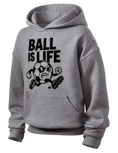 Ball is Life Soccer Youth Hooded Sweatshirt | Swagsta