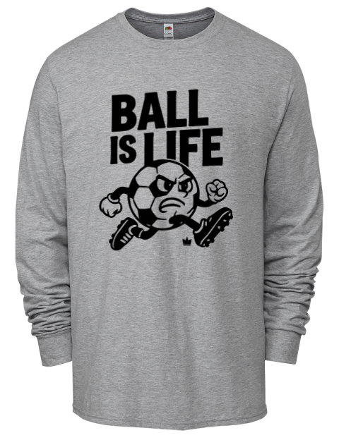 Ball is Life Soccer Men's Long-Sleeve T-Shirt | Swagsta