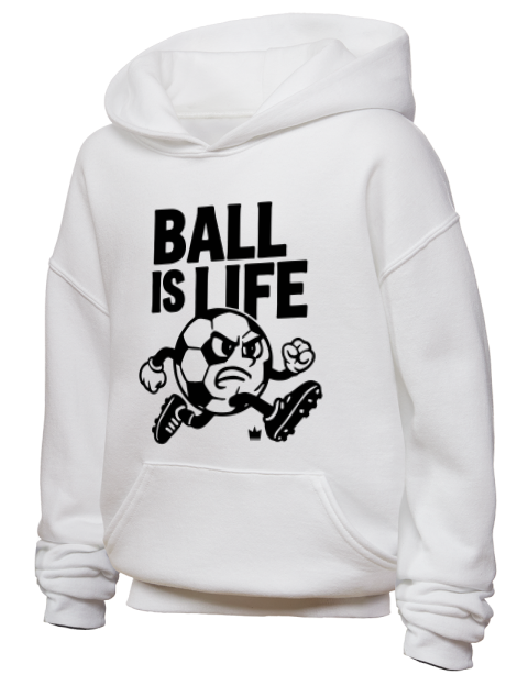 Ball is Life Soccer Youth Hooded Sweatshirt | Swagsta