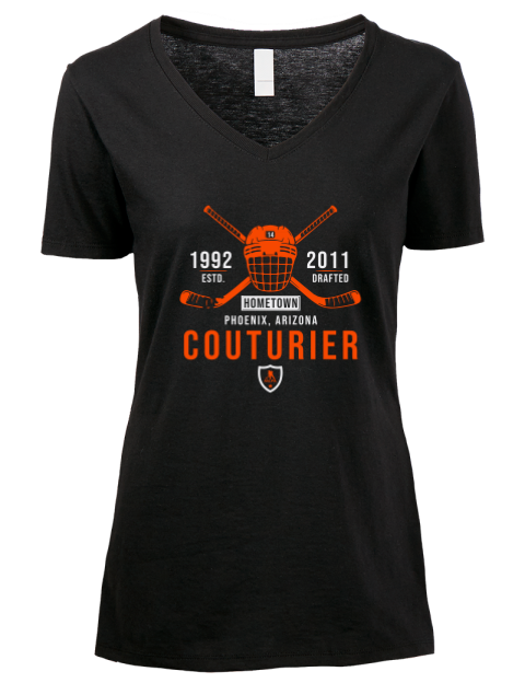 Heritage Sean Couturier Premium Ladies V-Neck T-Shirt | Swagsta