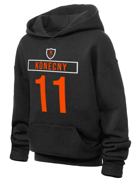 Away Jersey Travis Konecny Youth Hooded Sweatshirt | Swagsta