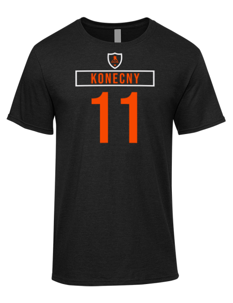 Away Jersey Travis Konecny Premium Ring-Spun Cotton Unisex T-Shirt | Swagsta