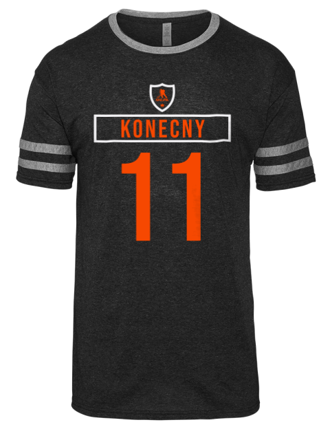Away Jersey Travis Konecny Men's Tri-Blend T-Shirt | Swagsta
