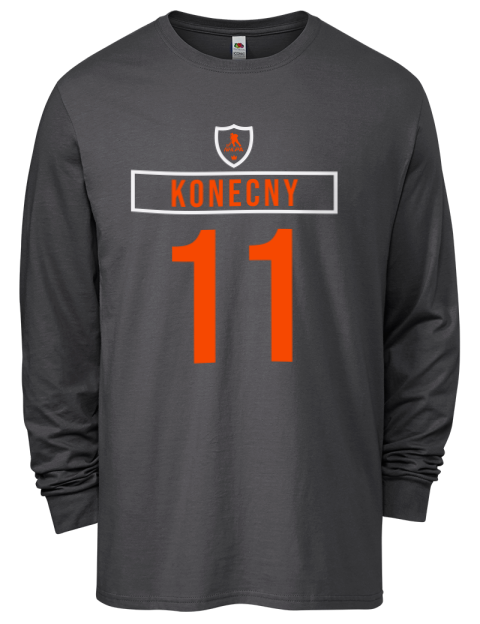 Away Jersey Travis Konecny Men's Long-Sleeve T-Shirt | Swagsta