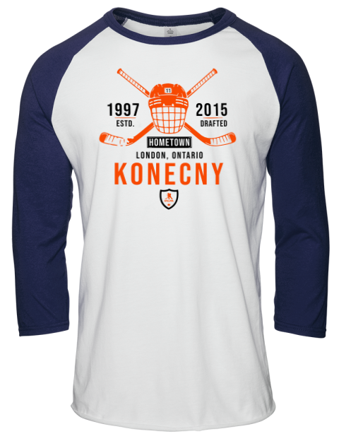 Classic Heritage Travis Konecny Unisex Premium Three-Quarter Raglan T-Shirt | Swagsta