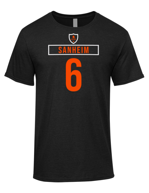 Away Jersey Travis Sanheim Premium Ring-Spun Cotton Unisex T-Shirt | Swagsta