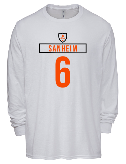 Home Jersey Travis Sanheim Men's Premium Blend Long Sleeve-T-Shirt | Swagsta