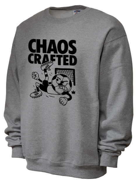 Chaos Crafted Soccer Unisex Crewneck Sweatshirt | Swagsta