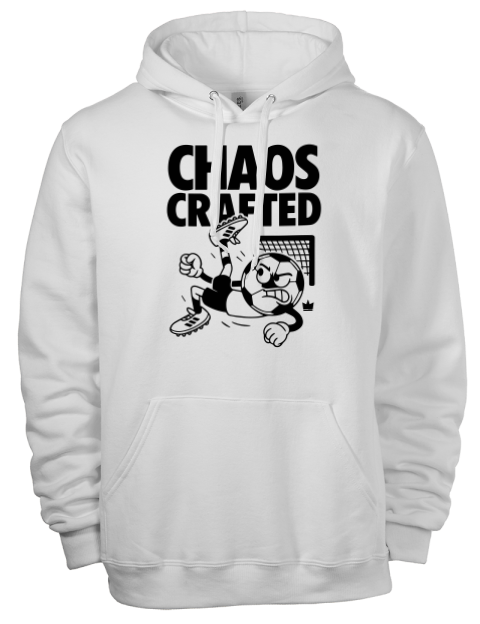 Chaos Crafted Soccer Eco Premium Unisex Hooded Sweatshirt | Swagsta