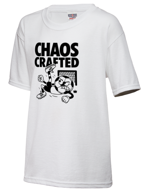 Chaos Crafted Soccer Youth T-Shirt | Swagsta