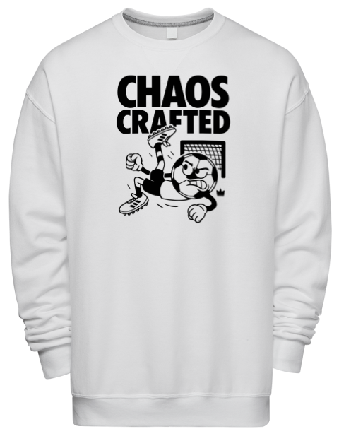 Chaos Crafted Soccer Premium Unisex Crewneck Sweatshirt | Swagsta