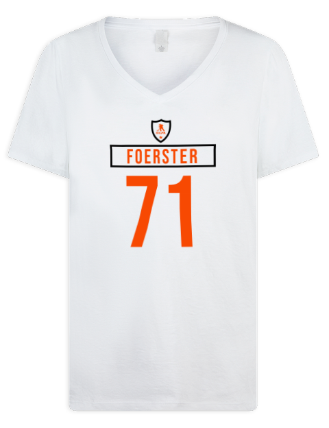 Home Jersey Tyson Foerster Premium Ladies V-Neck T-Shirt | Swagsta