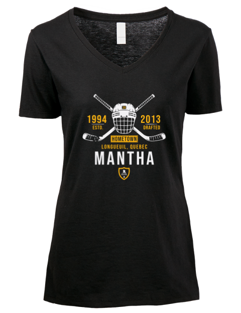 Heritage Anthony Mantha Premium Ladies V-Neck T-Shirt | Swagsta