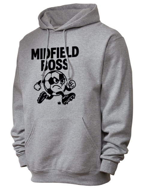 Midfield Boss Soccer Unisex Hooded Sweatshirt | Swagsta